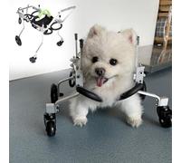 4-Wheel Dog Wheelchair for Small to Large Pets - Full Support Mobility Aid for Rear Legs, Hip Support Trolley, Ideal Exercise Equipment for Disabled Dogs