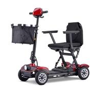 4-Wheel Electric Mobility Scooter,Folding Mobility Scooter,4 Wheel Mobility Chair,Aluminum Alloy Material,Load 150Kg/331 Lbs,with Charger and Basket Included A