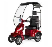 4 Wheel Electric Scooter Faster with Canopy and Adjustable Captain's Seat 1000W