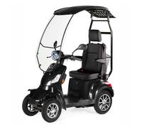 4 Wheel Electric Scooter Faster with Canopy and Adjustable Captain's Seat 1000W
