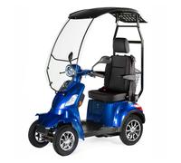 4 Wheel Electric Scooter Faster with Canopy and Adjustable Captain's Seat 1000W