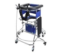 4 Wheel Lightweight Stand Walker Child Mobility Support Rollator Height Adjustable Aluminium Standing Walking Frame for Toddlers, Kids, Teens with Special Needs, Cerebral Pals(One Color-145180cm)