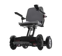 4 Wheel Mobility Scooters,Smart Electric Scooters, Travel Scooter,Comfortable and Foldable Design,4 Wheel Electric Wheelchair Device with LED Headlight Black,6A