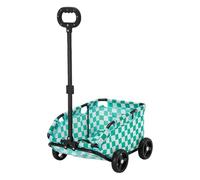 4-Wheel Pet Stroller for Small & Medium Dogs and Cats, Portable Jogging Carrier, Lightweight and Stylish, Green Color, Ideal for Outdoor Adventures