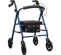 4 Wheel Rollator With Bag Blue Aidapt Blue One Size