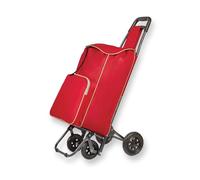 4-Wheel Shopping Trolley (Burgundy)
