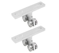 4 Wheel Trolley Assembly, 2PCS Electric Hoist Roller Trolley Silent, T Type Bearings Trolley Assembly Hoist Trolley for 1-5/8in Or Taller Strut Channel