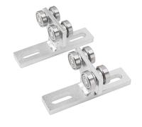 4 Wheel Trolley Assembly Heavy Duty 245kg Load Capacity Quiet Operation Four Bearing Trolley for Electric Hoists PA200 PA1000 1 5/8in Taller Strut Channel Roller Trolley 2Pcs