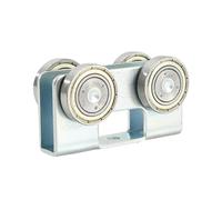 4 Wheel Trolley Assembly Light Duty Trolley Channel for Wardrobe Household Curtains High Strength Steel Curtain Roller