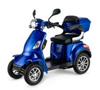 4 Wheeled ELECTRIC MOBILITY SCOOTER BLUE 1000W 55km travel e-scooter FASTER