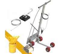 4-wheeled paint line marker, hand-pumped, 5-15 cm wide, for floors, courts and parking lots