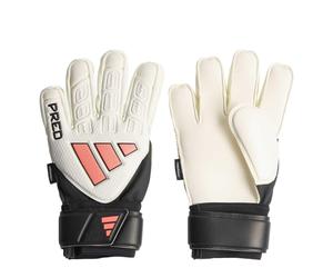 (4, White/Black) Adidas Childrens/Kids Predator Match Fingersave Football Goalkeeper Gloves