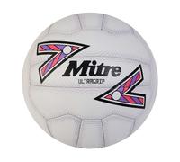 Mitre Ultragrip Netball White/black/purple (4)