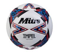 Mitre Impel Logo Futsal Football White/black/red (4)