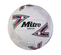 (4, White/Red/Blue) Mitre Shooter Netball