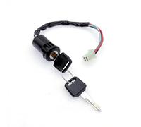 4 Wire Ignition Key Switch for ATV 50 250cc, Quad Bike Ignition Barrel and Key, Universal Ignition Switch with Key for Dirt Bike, Karts, Dune Buggy, Motorcycle, Scooter, Replacement Ignition Switch