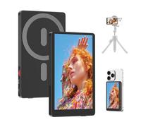 4” Wireless Selfie Monitor for iPhone & Android - 4K Recording, 100ft No-Lag Transmission, MagSafe Magnetic Mount, Flip Screen for Vlogging & Live Streaming, Bluetooth Remote, Ultra-Light & Portable