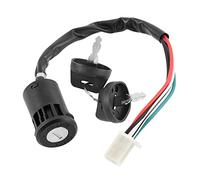 4 Wires 2 Ignition Keys Start Switch Door Motorcycle Accessories for ATV Go Kart Scrambling Motorbike Electric Start Button Keyed Switch Assembly Off-road Vehicle Accessories Push