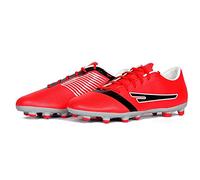 4 WITH QUIVE Football Boots for Natural and Artificial Pitches, Sega Prime, Cutting-Edge Design (Red, UK Footwear Size System, Adult, Men, Numeric, Medium, 11)