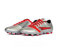4 WITH QUIVE Football Boots for Natural and Artificial Pitches, Sega Prime, Cutting-Edge Design (Silver, UK Footwear Size System, Adult, Men, Numeric, Medium, 7)