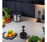 4. with Variable Hamburger Patty Veggie Maker for Abs Burger Press 05-inch - Layout Black/Grey/Yellow Stuffed Beef or Press Burgers Dishwasher-Safe(Black)