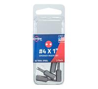 #4 x 1 Spanner Insert Bit, 5 Pack