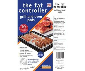 4 X 10 FAT CONTROLLERS. FAT TRAPPER COOKING PADS. GRILL & OVEN. ABSORBS FAT