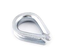 4 x 10 mm Thimble Rope Clip Clamp Fixing Loose Ends of Wire, Jute and Polypropylene Ropes