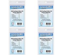 4 x 100 TCG Guru Perfect Size Fit Inner Sleeves 4 x 100 Soft Sleeves Size: 64 x 89 mm + Heartforcards® Shipping Protection