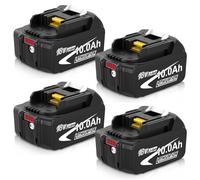 4 X 10000mAh compatible for Makita 18V Battery BL1850B BL1840 BL1830 BL1850B BL1860B battery with LED indicators
