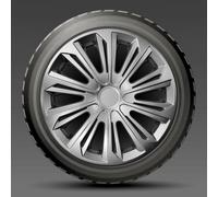4 x 14 Inch WHEEL TRIMS 14" HUB CAPS HQ ABS Plastic Universal Push-In NRM092