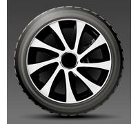 4 x 14 Inch WHEEL TRIMS 14" HUB CAPS HQ ABS Plastic Universal Push-In NRM100