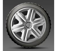 4 x 14 Inch WHEEL TRIMS 14" HUB CAPS HQ ABS Plastic Universal Push-In NRM092