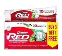 4 X 150g DABUR RED HERBAL TOOTHPASTE MEGA SAVER PACK.UK SELLER