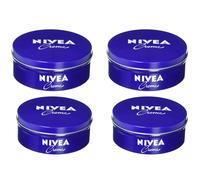 4 x 150ml Nivea Creme Blue Tin Face Body Moisturising Cream For Dry Skin Care