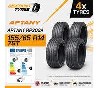 4 X 155/65R14 75T APTANY RP203A 155 65 14 1556514 NEW TYRES