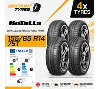 4 X 155/65R14 75T ROTALLA SETULA E-RACE RH02 155 65 14 1556514 NEW TYRES