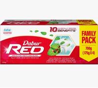 4 X 175g DABUR RED HERBAL TOOTHPASTE MEGA SAVER PACK.UK SELLER