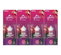 4 x 18ml Glade Sense and Spray Refill - Berry Winter Kiss