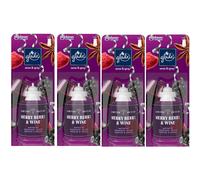 4 x 18ml Glade Sense and Spray Refill - Merry Berry & Wine