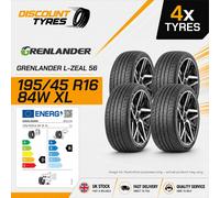 4 X 195/45R16 84W GRENLANDER L-ZEAL 56 195 45 16 1954516 NEW TYRES