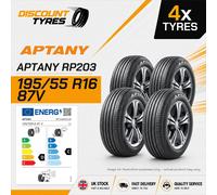 4 X 195/55R16 87V APTANY RP203 195 55 16 1955516 NEW TYRES