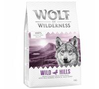4 x 1kg Wolf of Wilderness Dry Dog Food - 3 + 1 Free! * - Adult "Wild Hills" - Duck (4 x 1kg)