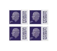 4 x 1st Class Stamps UK Self Adhesive Domestic Standard Mail Postage Stamps QR Barcoded, Stamp First Class (Pack of 4)
