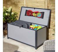 4 x 2 Airevale Plastic Cushion Box - L62 x W125 x H60 cm - Light Grey Rowlinsons Grey One Size