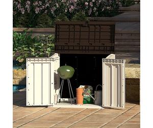 4 x 2 Forest Garden Large Plastic Garden Storage Box / Wheelie Bin Store