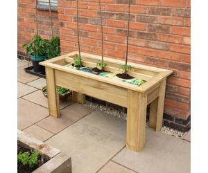 4 x 2 Forest Garden Raised Planter with Grow Bag Tray Container - Pressure Treated