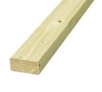4 X 2 Timber (47 X 100mm) C16 Sawn Treated Timber 3.0 m Pack of 6