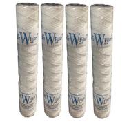 4 x 20" String Wound Sediment Particle 5 Micron Water Filter Cartridges - Hard Well Water Filtering, Bio Diesel WVO (4 Pack)