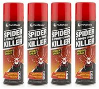 4 X 200 ml Pest Shield Spider & Creepy Crawly Spray Insect Killer No More Spider